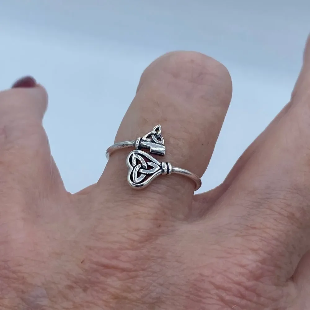 Celtic Key Sterling Silver Ring